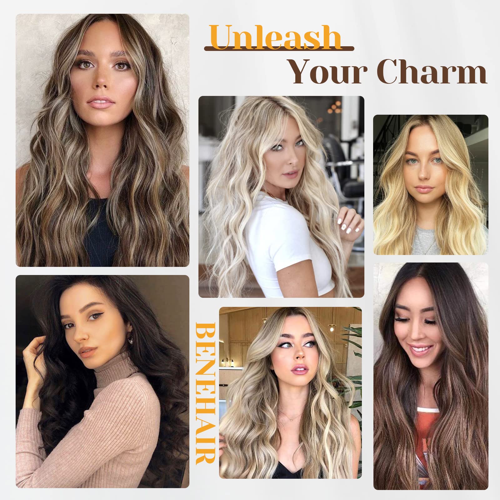 18 Inch 100g Wine Red Human Hair Extensions with Thick Ends & Invisible Wire - Real Human Hair with 2 Fish Lines for Thicker, Natural-Looking Hairpieces | Perfect for Women's Daily Styling, Parties & Special Occasions