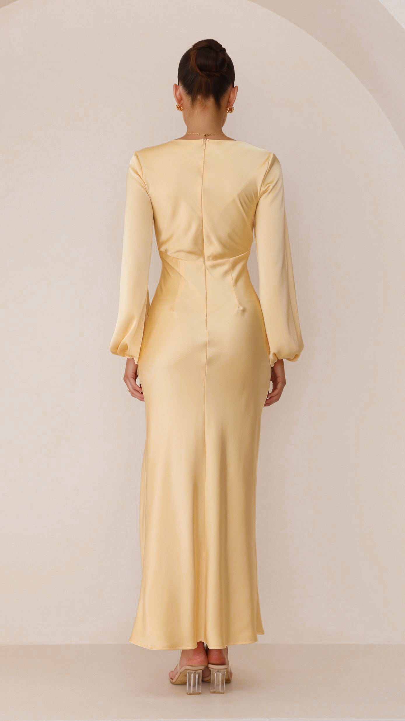 Brigitte Maxi Dress in Yellow - Elegant Flowy Summer Dress for Women | Perfect for Beach, Vacation & Casual Outings