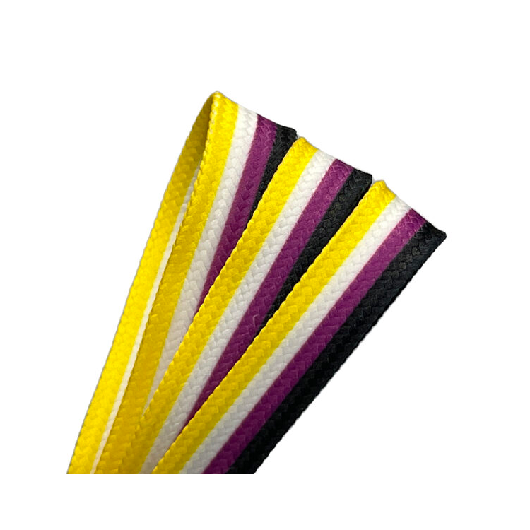 New Balance Stripe Waxed Shoelaces - Durable & Stylish for Sneakers, Boots & Casual Shoes | Perfect for Running, Hiking & Everyday Wear