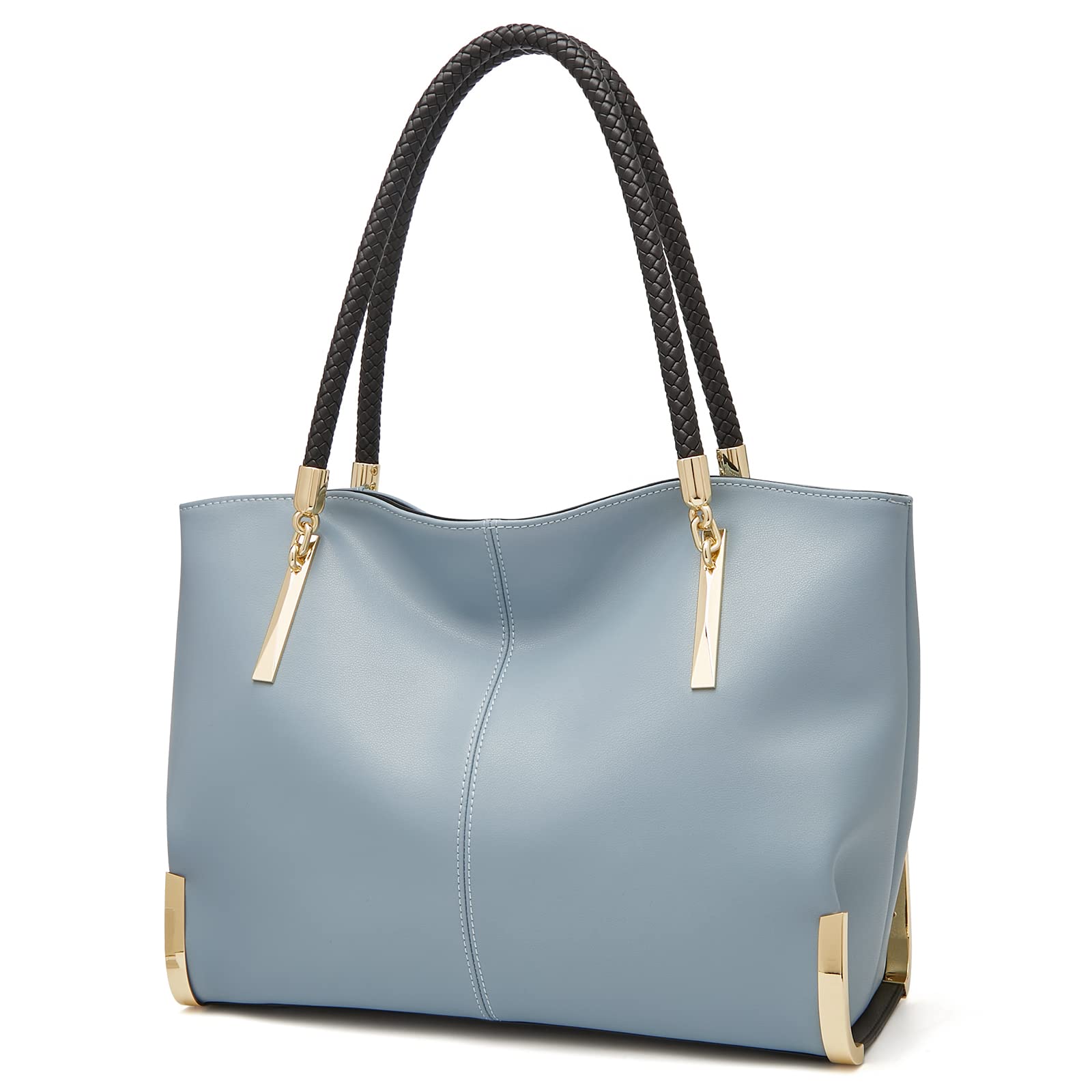 FOXLOVER Large Capacity Tote Bag for Women - Stylish Top Handle Shoulder Purse with Minimalist Design | Perfect for Work, Travel & Everyday Use