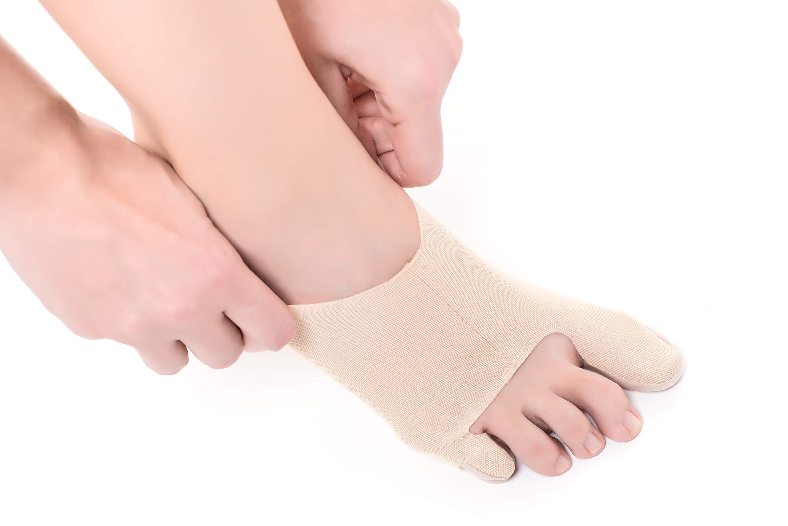 BunionETTE Bootie Bunion Corrector for Women & Men - Toe Spreader & Bunionette Relief Socks, Protector & Splint (Large, Right Foot) - Pain Relief for Tailor's Bunion, Ideal for Walking, Running & Daily Comfort