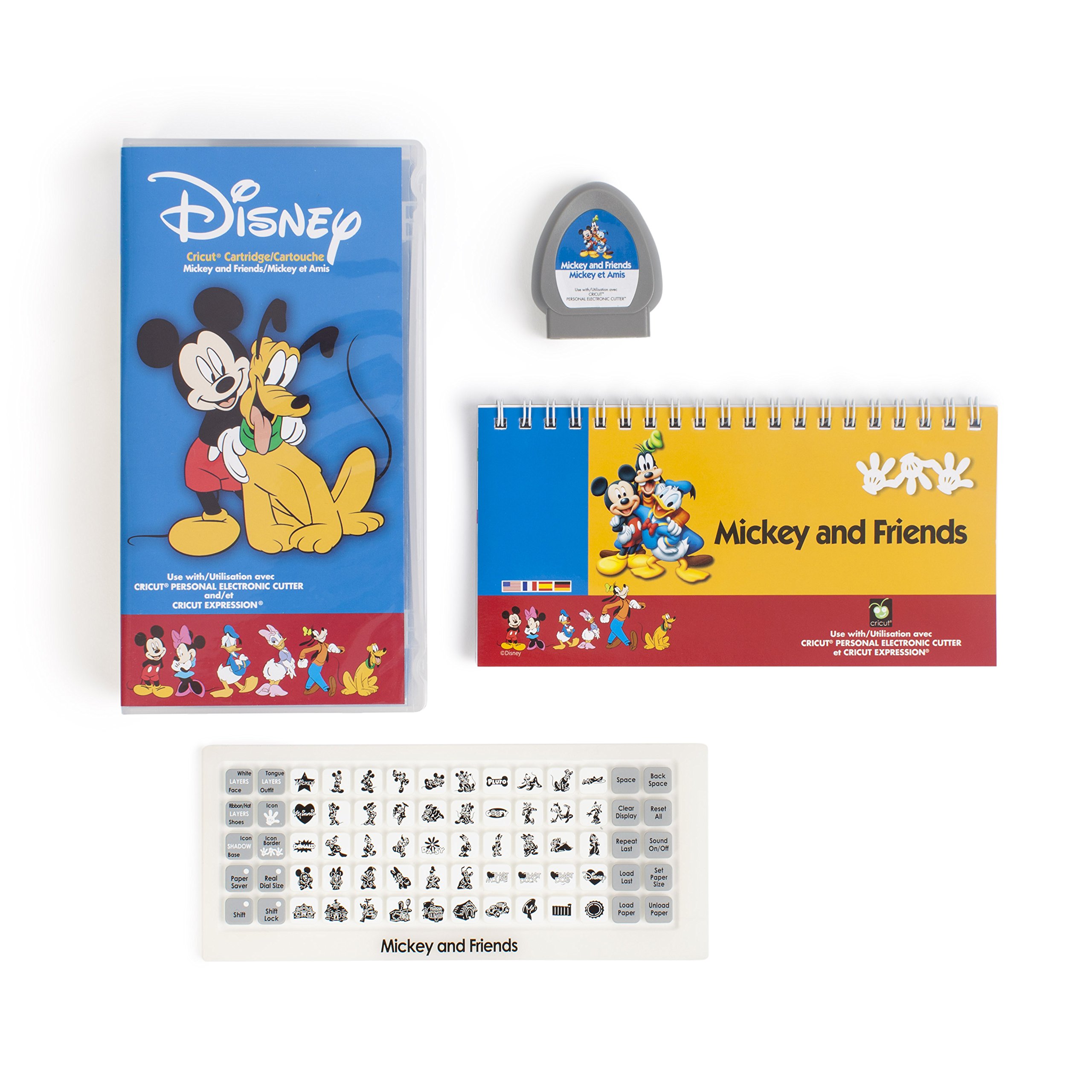 Cricut 29-0382 Mickey and Friends Cartridge for DIY Craft Cutting Machines - Perfect for Scrapbooking, Home Decor, and Party Invitations