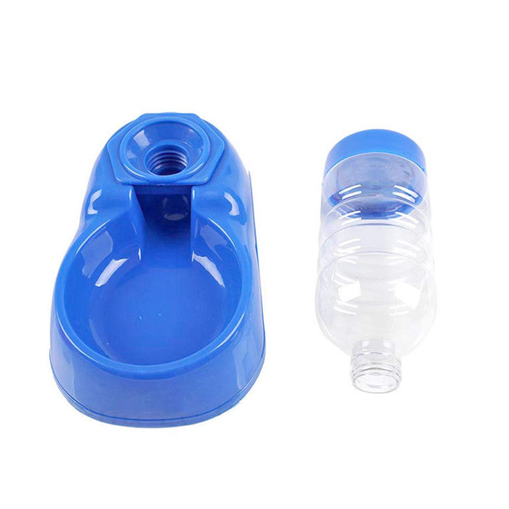 TEHAUX 350ML Automatic Pet Water Dispenser - Leakproof Cat & Dog Water Bowl with Non-Slip Base for Home, Office, Travel | Blue Pet Drinking Feeder Supplies