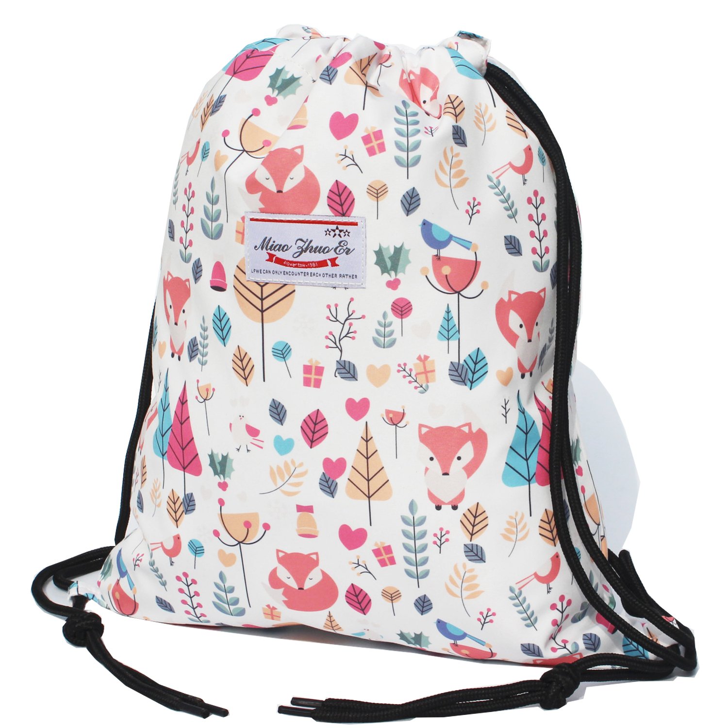 ESVAN Lightweight Drawstring Backpack - Waterproof Gym Bag, Hiking Daypack & Beach Tote for Men Women - 2 Sizes (Small/Large) - Perfect for Sports, Travel & Outdoor Activities
