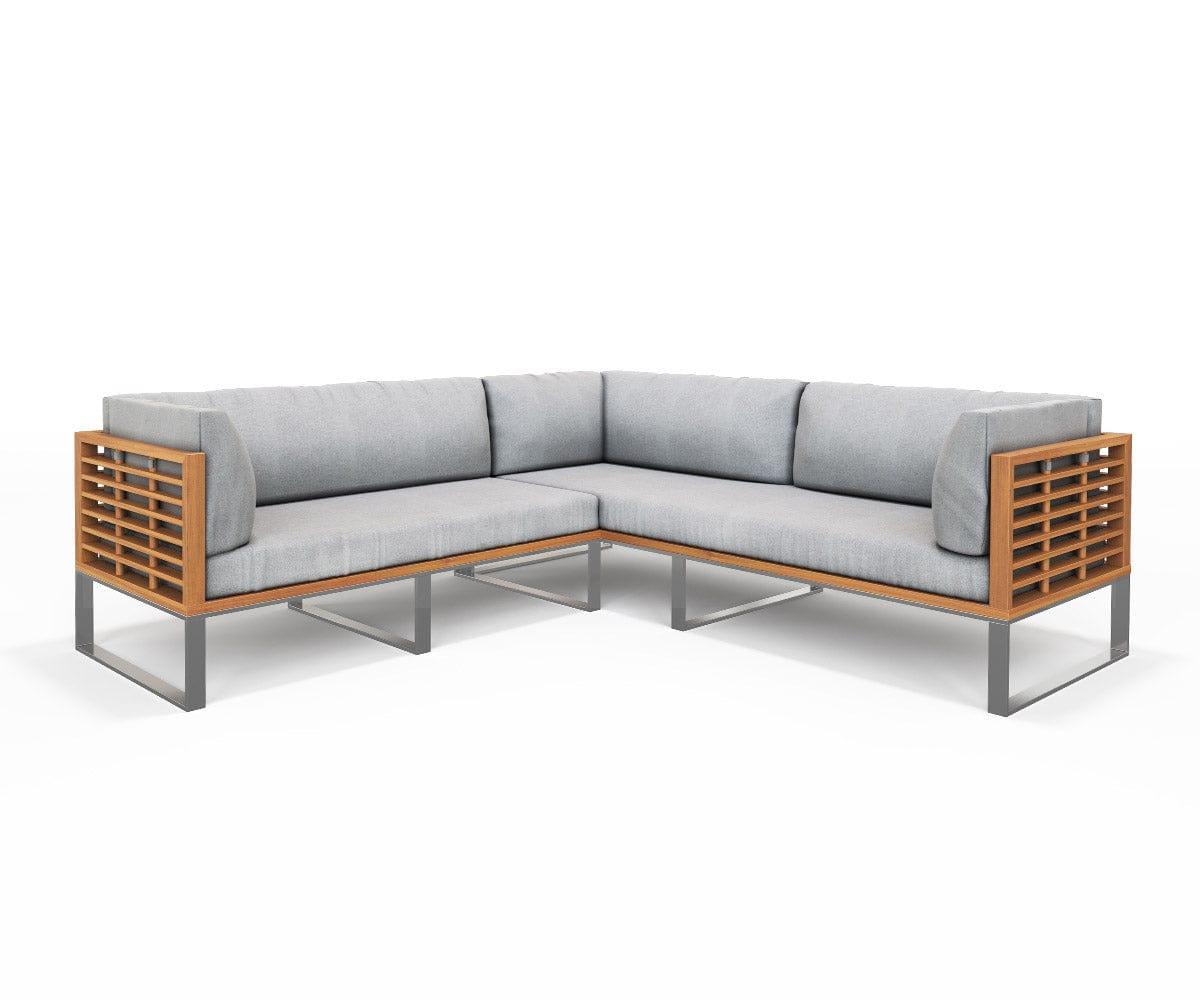 Grey/Teak Finish