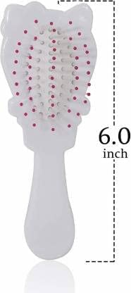 KAVIN Cute Cartoon Hair Brush - Anti-Static Paddle Brush for Kids & Girls, Soft Bristles for Gentle Detangling (Random Colors, Model 6) - Perfect for Daily Hair Care, Travel & School Backpacks