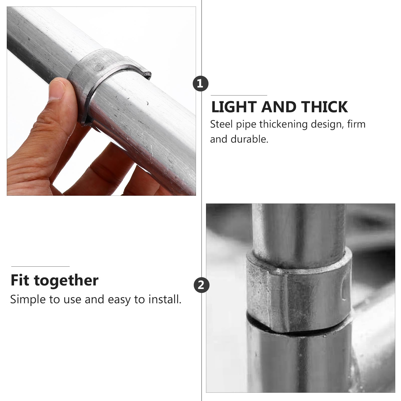 8PCS Professional Scaffolding Hinge Pins - Heavy Duty Coupling Pins for Secure Scaffolding Connections - Ideal for Construction, Renovation and DIY Projects