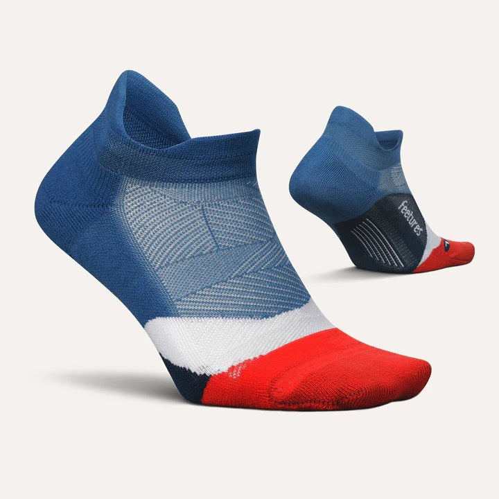 Elite Light Cushion No Show Socks - Breathable Invisible Liner Socks for Women & Men (Atmospheric Blue) - Perfect for Running, Sneakers & Casual Wear