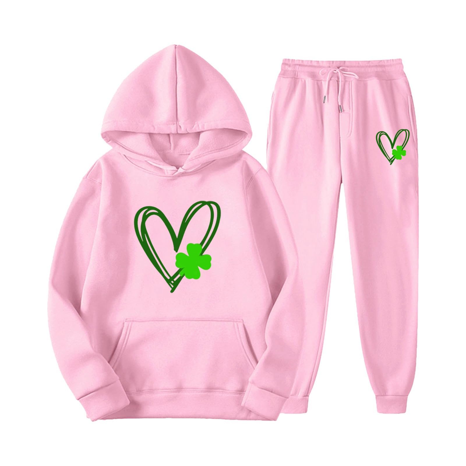 Rvidbe Women's 2-Piece Workout Outfits - Matching Jogger Pants & Top Sweatsuit Set for Yoga, Gym & Casual Wear | Solid Color Tracksuit for Women | Comfortable Lounge & Running Clothes