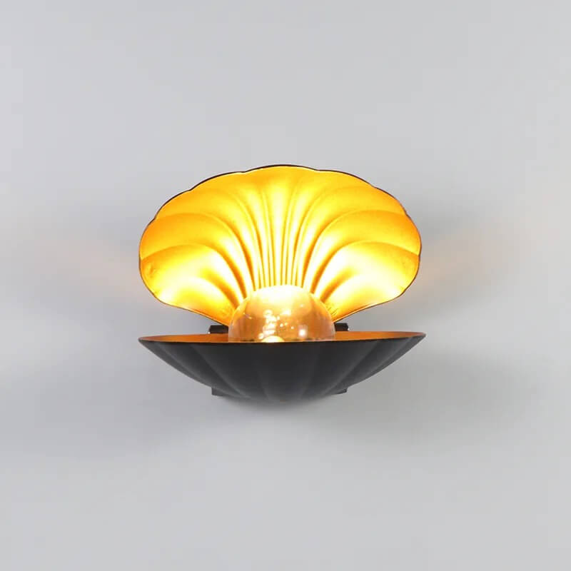 Seashell Wall Lamp - Coastal Decor Lighting for Bedroom, Bathroom & Living Room - Nautical Theme Home Accent