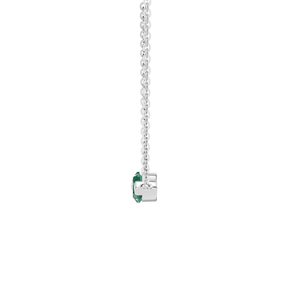 1CT Pear Lab Grown Emerald Leaf Necklace - Elegant Green Gemstone Jewelry for Women, Perfect for Weddings, Parties & Special Occasions