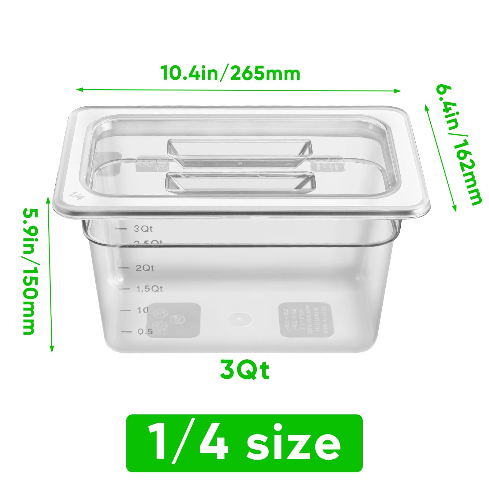 6 Pack 1/4 Size 6