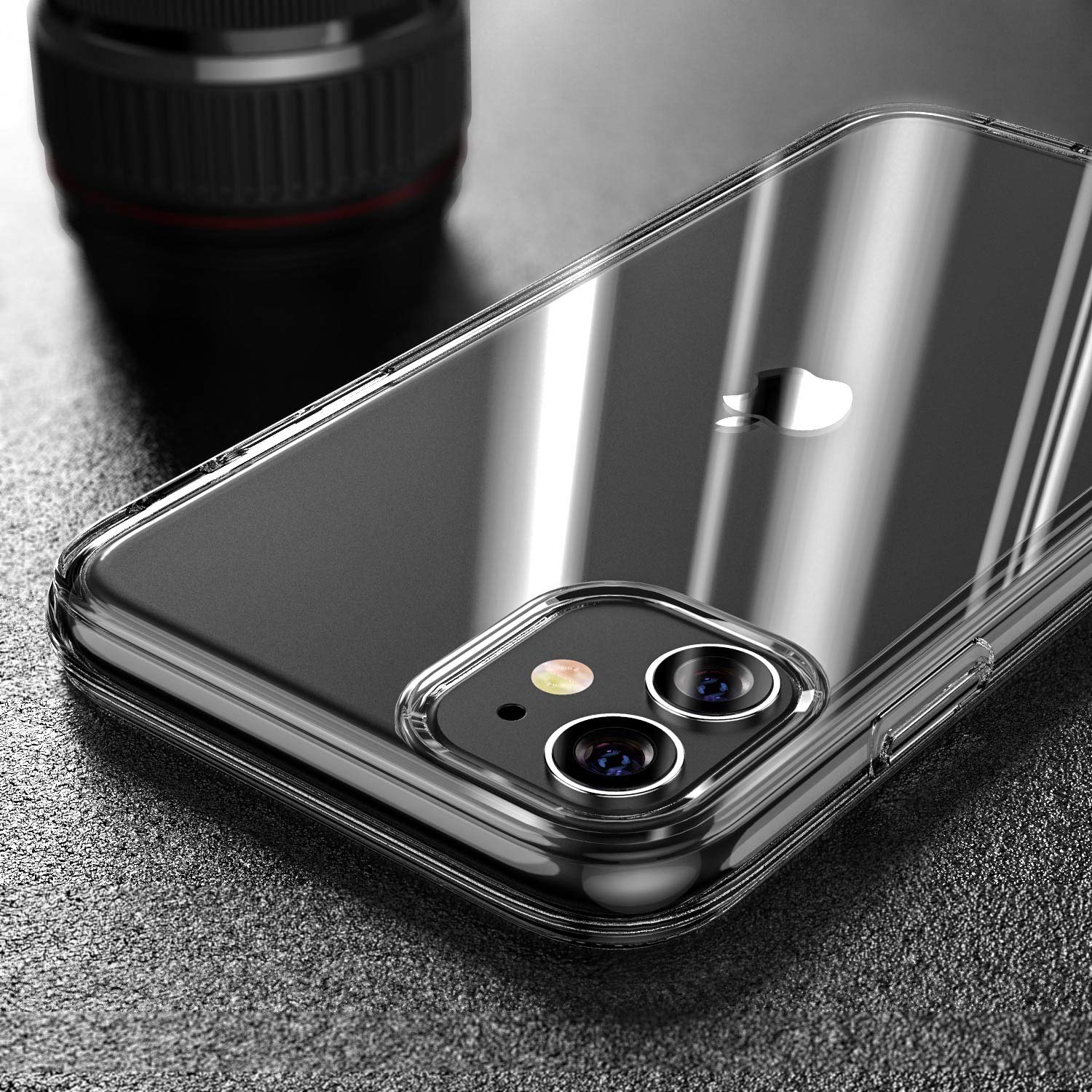 FanTEK Crystal Gray TPU Phone Case for iPhone 11 (6.1 Inch) - Shockproof Slim Protective Cover | Perfect for Everyday Use, Travel & Outdoor Activities