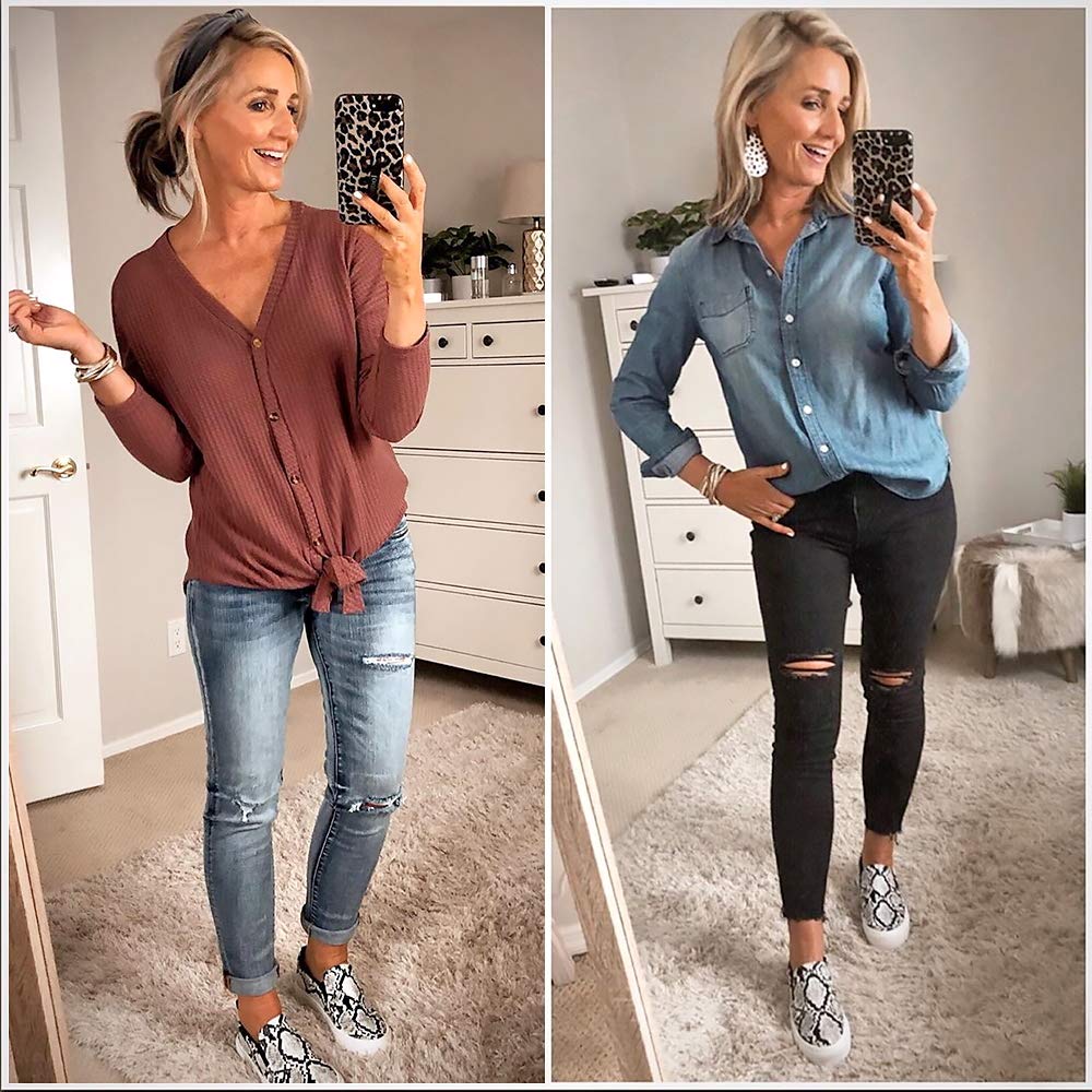 **JENN ARDOR Women's Slip-On Sneakers - Comfortable Memory Foam Loafers for Walking, Casual & Fashion | Perfect for Work, Travel & Everyday Wear**