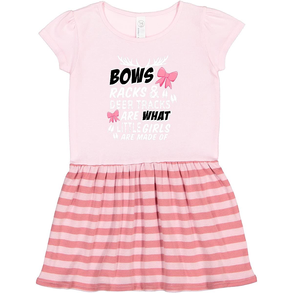 Inktastic Hunting Season Bows Racks & Deer Toddler Dress - Cute Hunting Themed Outfit for Kids, Perfect for Outdoor Adventures & Family Hunting Trips