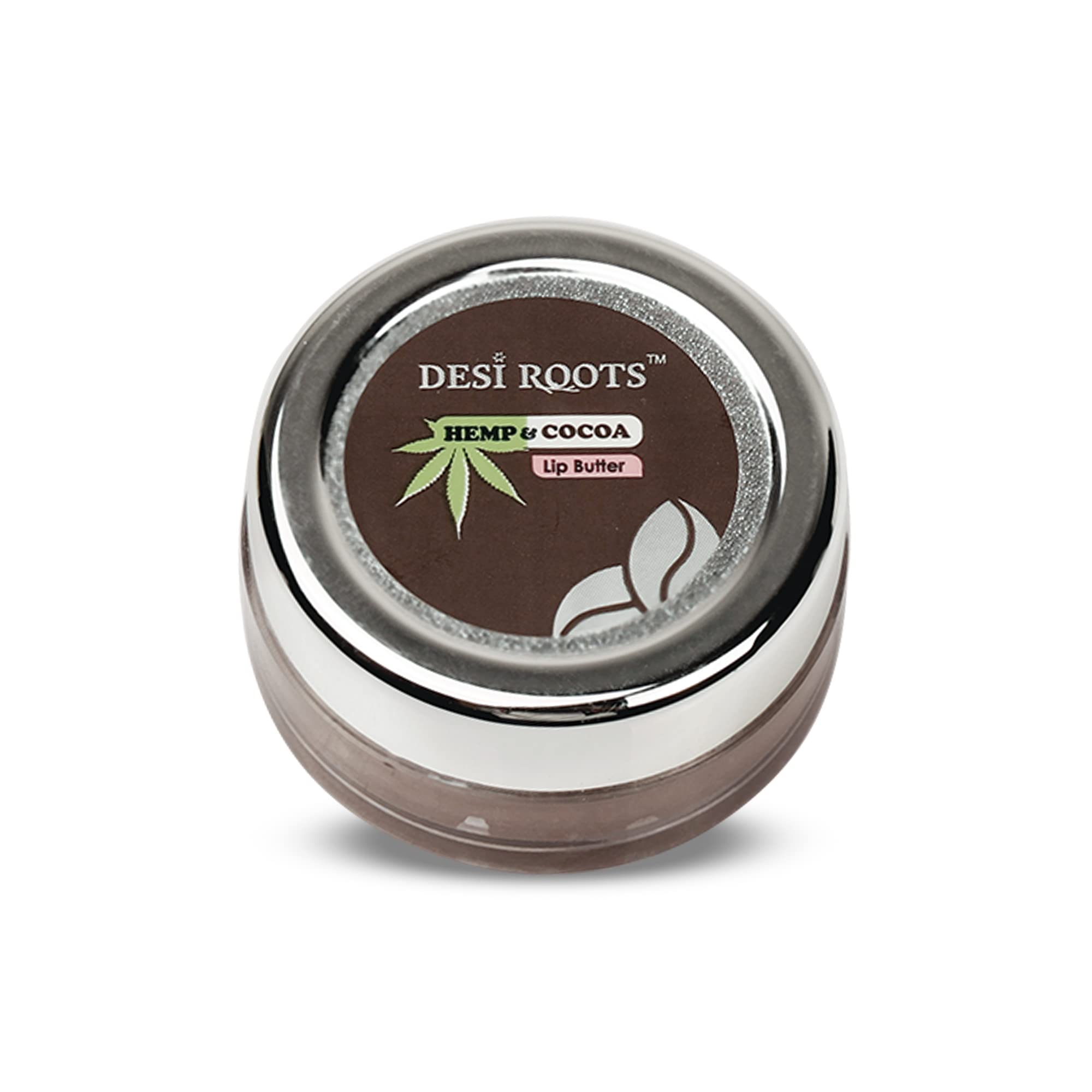 DESI ROOTS Hemp & Cocoa Lip Butter - Organic Lip Balm for Dry & Chapped Lips Repair - Hydrating Moisturizer for Women & Men - 10g - Perfect for Winter Skincare & Daily Lip Care Routine