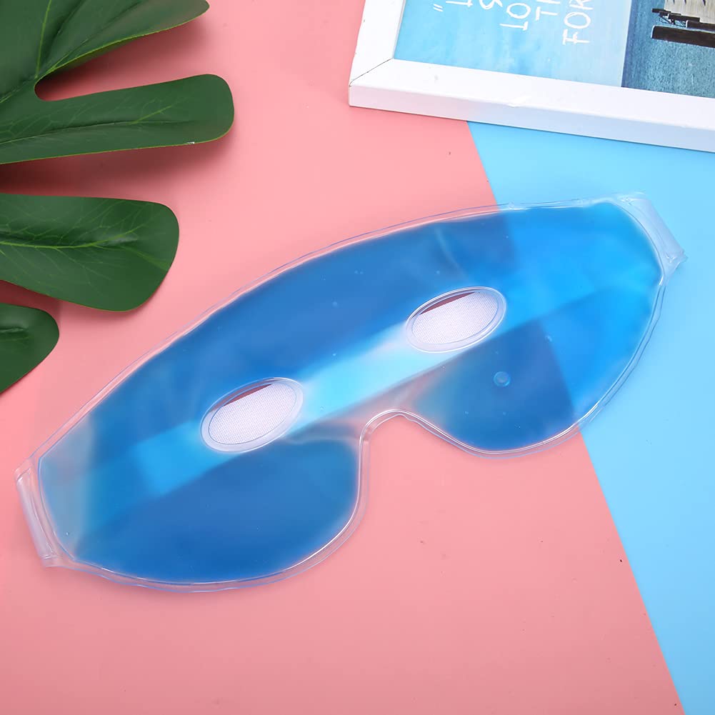 Cooling Gel Ice Bag Mask for Eyes & Headache Relief - Reusable Ice Pack for Migraine, Puffy Eyes & Stress - Perfect for Sleep, Travel & Post-Workout Recovery
