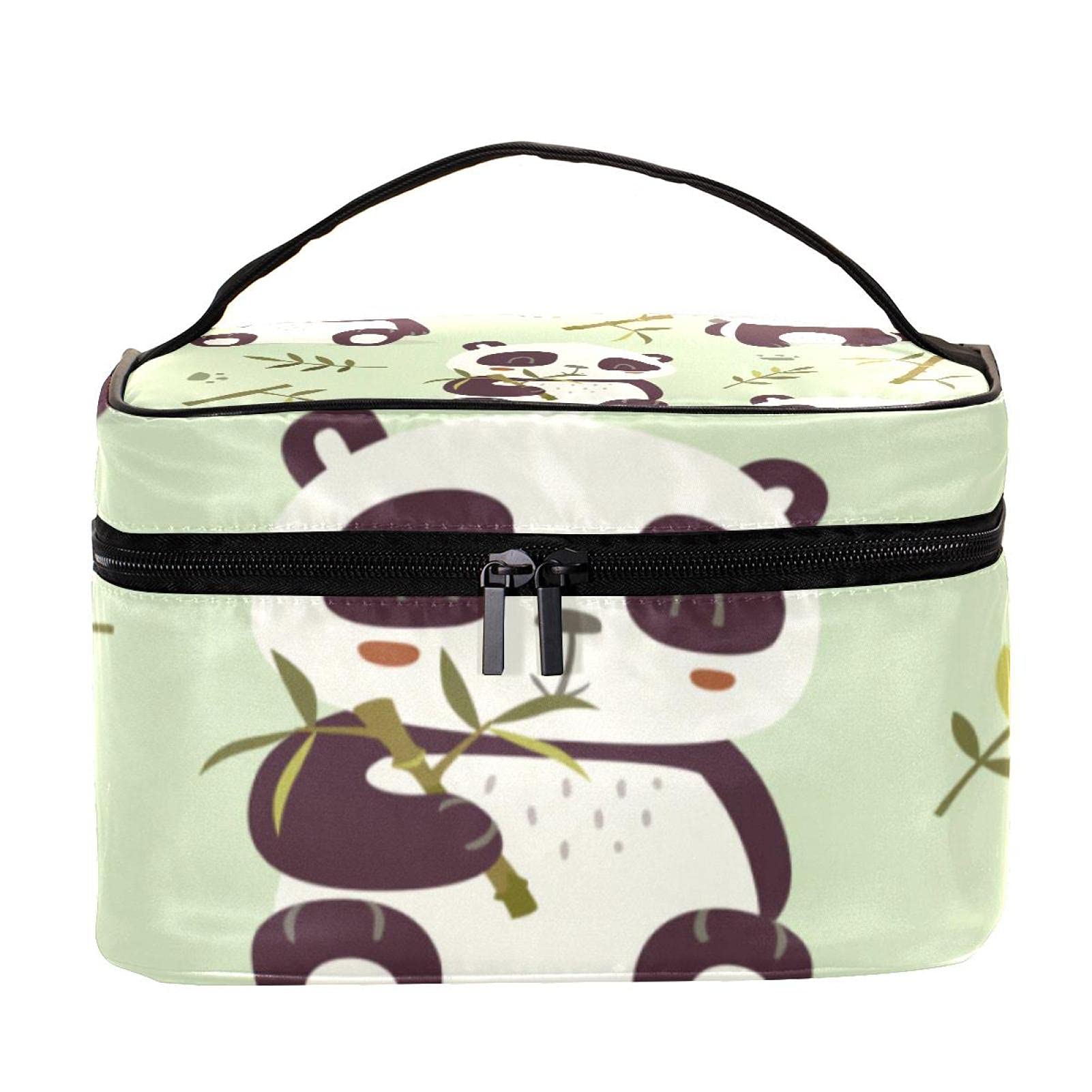 Cute Cartoon Panda & Butterfly Travel Makeup Bag - Large Cosmetic Organizer with Zipper - Perfect Toiletry Case for Women & Girls - Ideal for Travel, Gym, and Daily Use