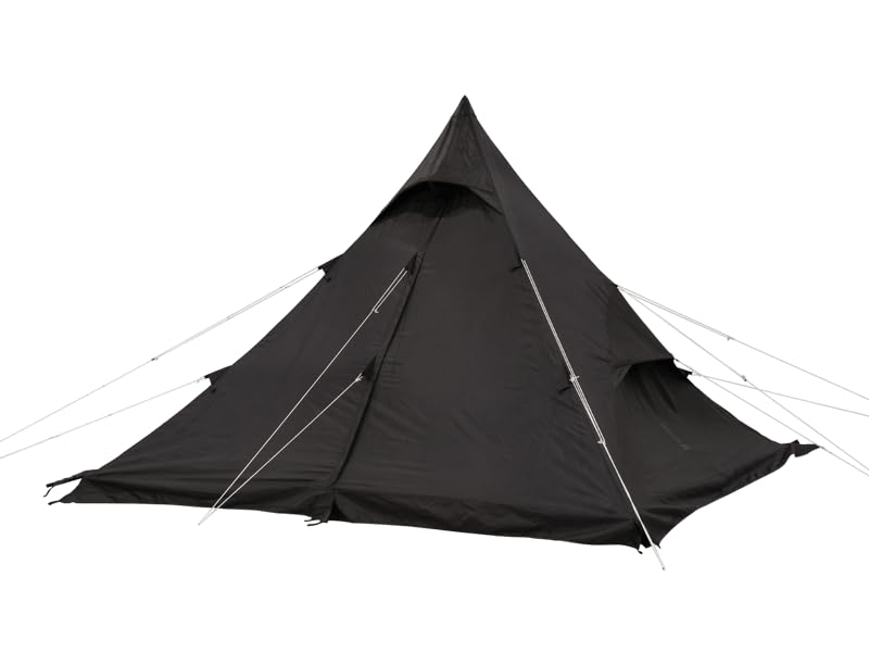 RX Pyramid Tent for Camping - 4 Person All-Season Waterproof Teepee Tent for Adults, Quick & Easy Setup, Durable Outdoor Shelter for Hiking, Backpacking & Family Camping Trips