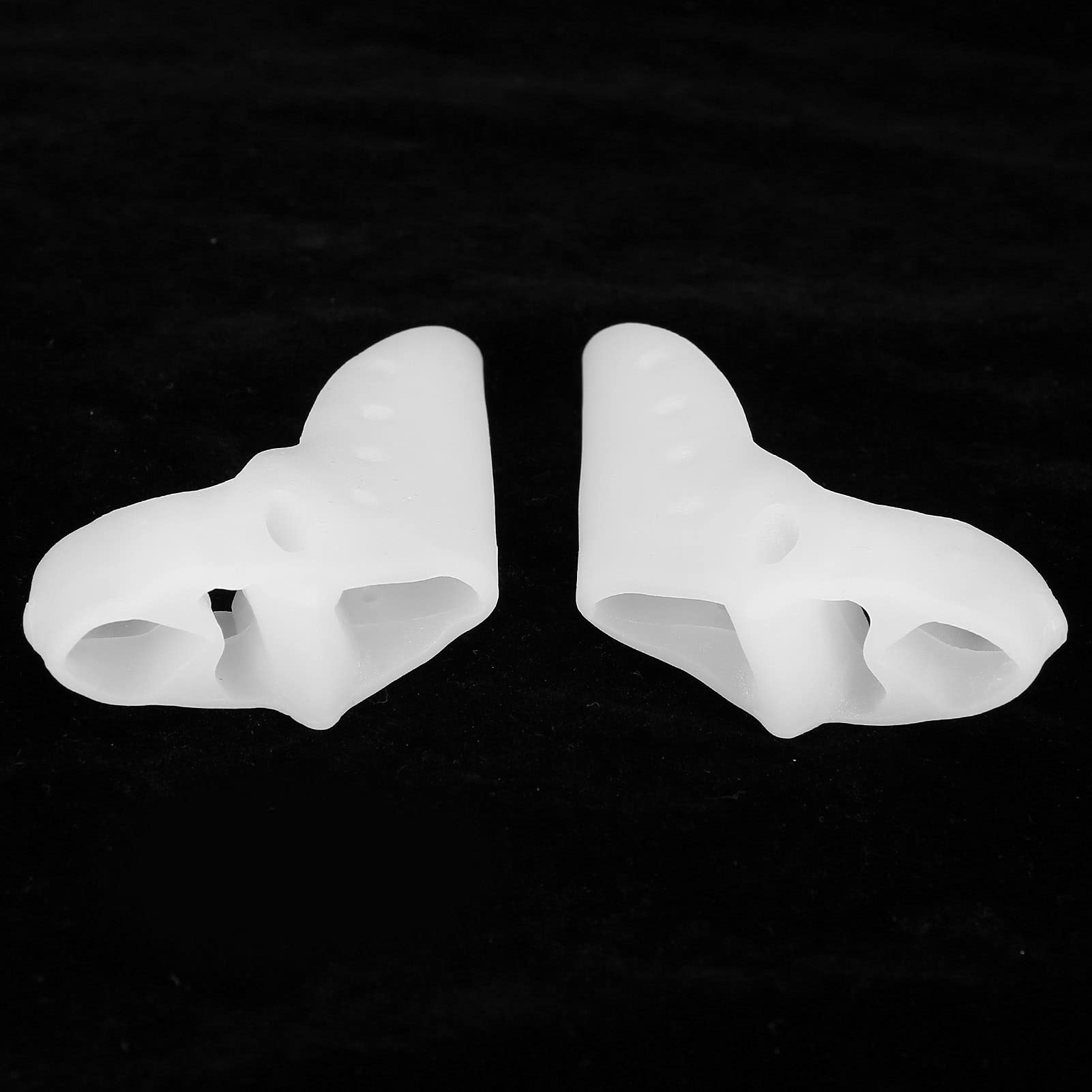 Elastic Toe Separators for Women & Men - Soft & Comfortable Toe Spacers with 3 Holes - Perfect for Bunion Relief, Yoga, Pedicures & Home Relaxation