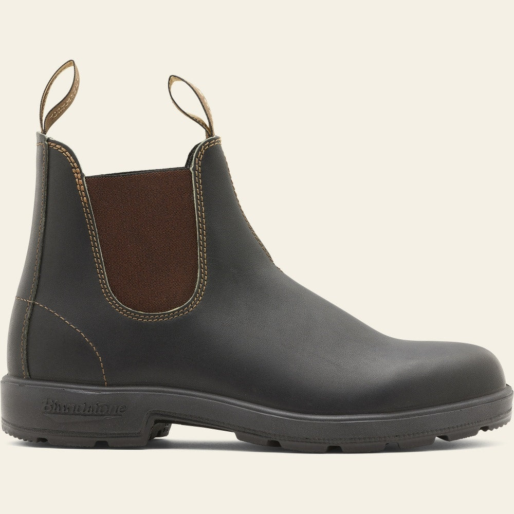 Blundstone Original 500 Chelsea Boots for Men & Women - Waterproof Leather Ankle Boots in Stout Brown - Perfect for Outdoor, Work & Casual Wear