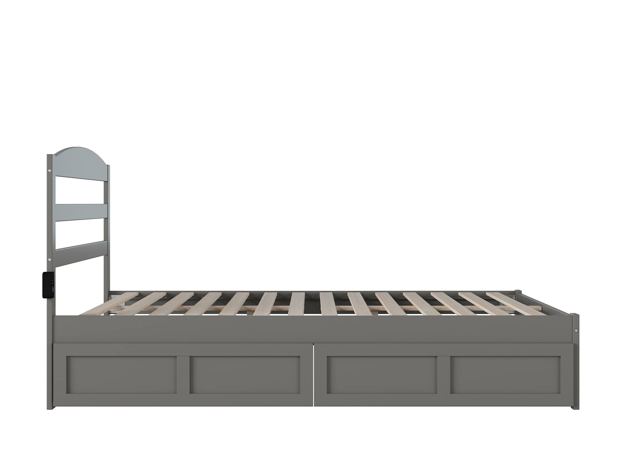 Warren Queen Platform Bed with Storage & USB Charger for Modern Bedrooms