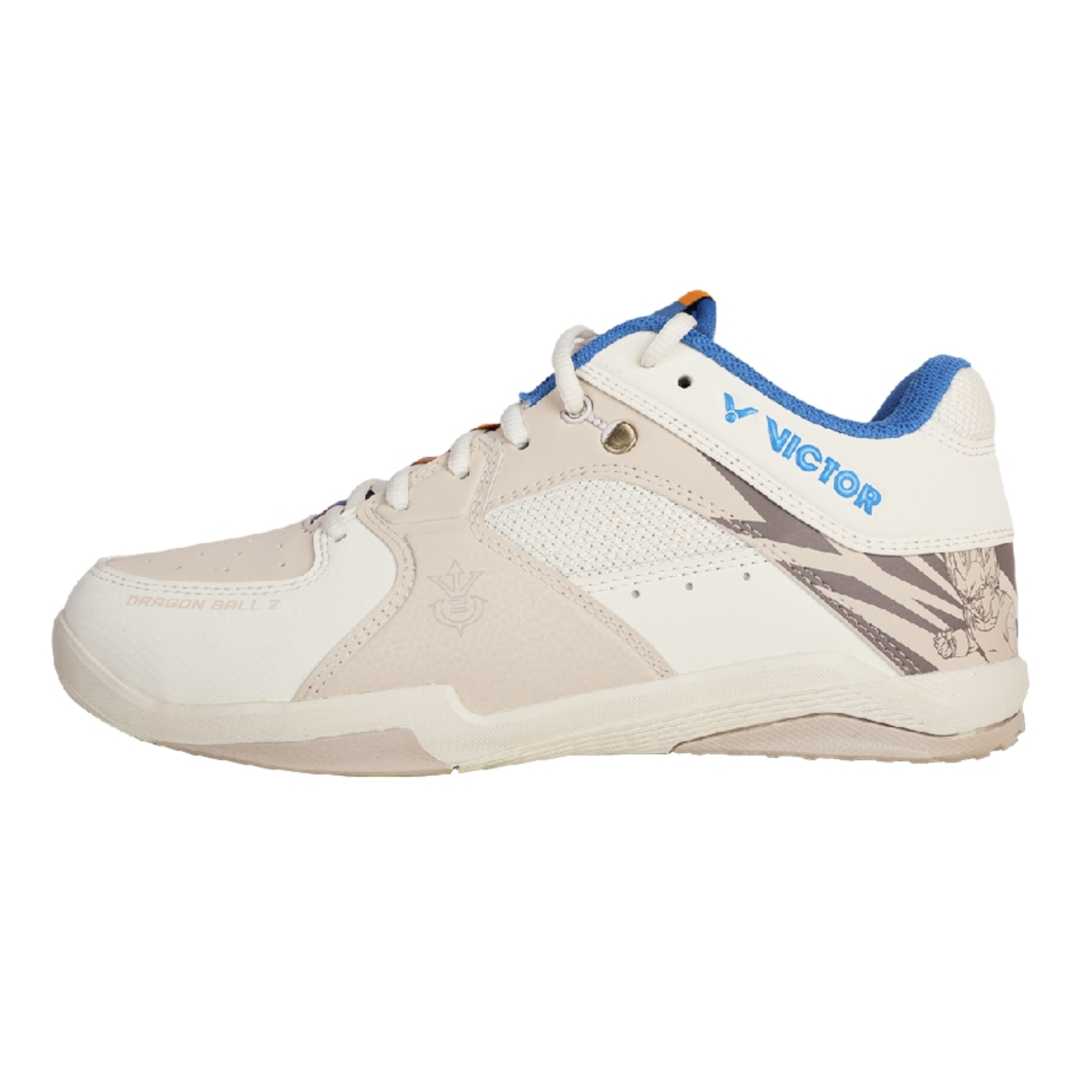 Victor x Dragon Ball Z VG DBZ L Unisex Indoor Court Shoes for Basketball & Volleyball - Lightweight Ivory White Anime Sneakers for Fans & Collectors