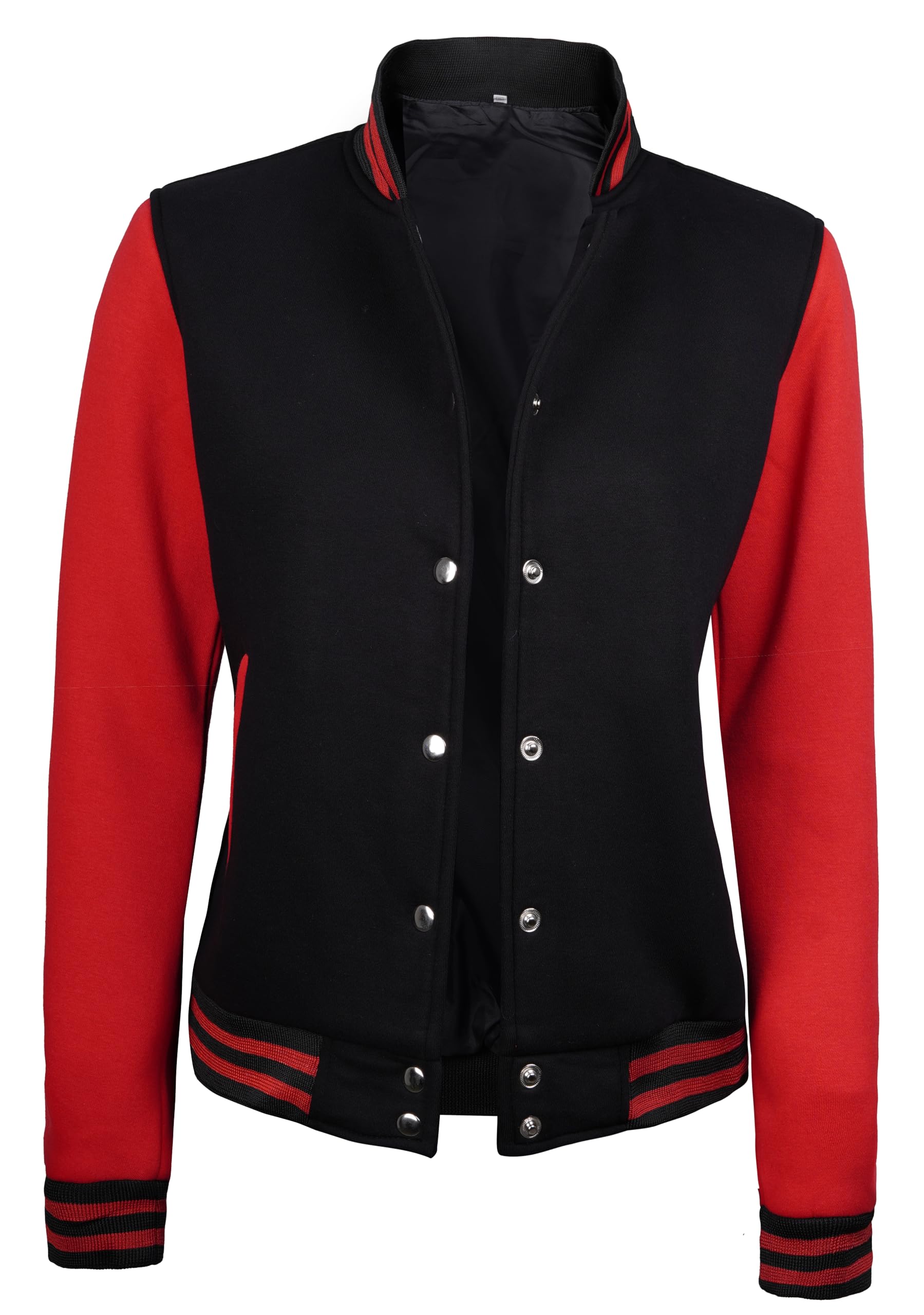Trendy Women's Varsity Letterman Jacket - High School Baseball Bomber Style for Casual Outfits & Game Day Fashion