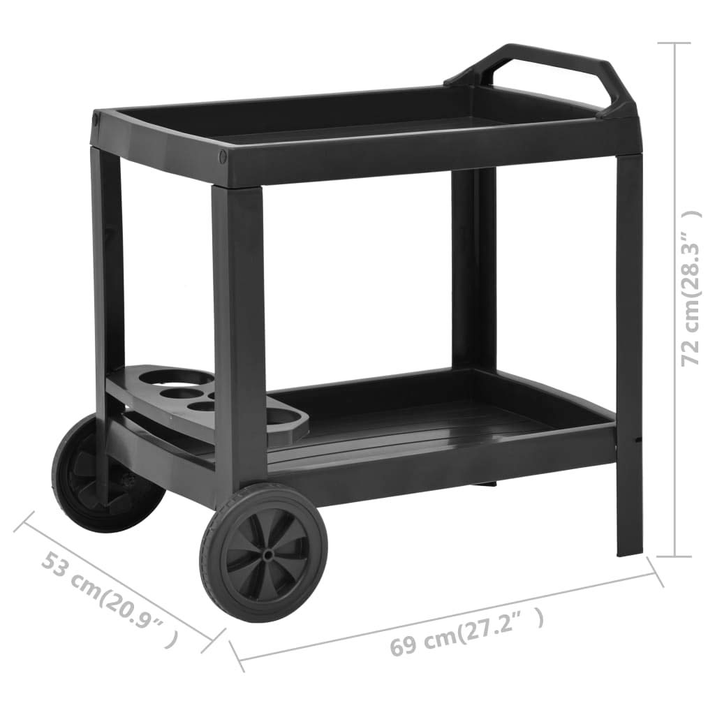 FAMIROSA Beverage Cart with Wheels - 27.2