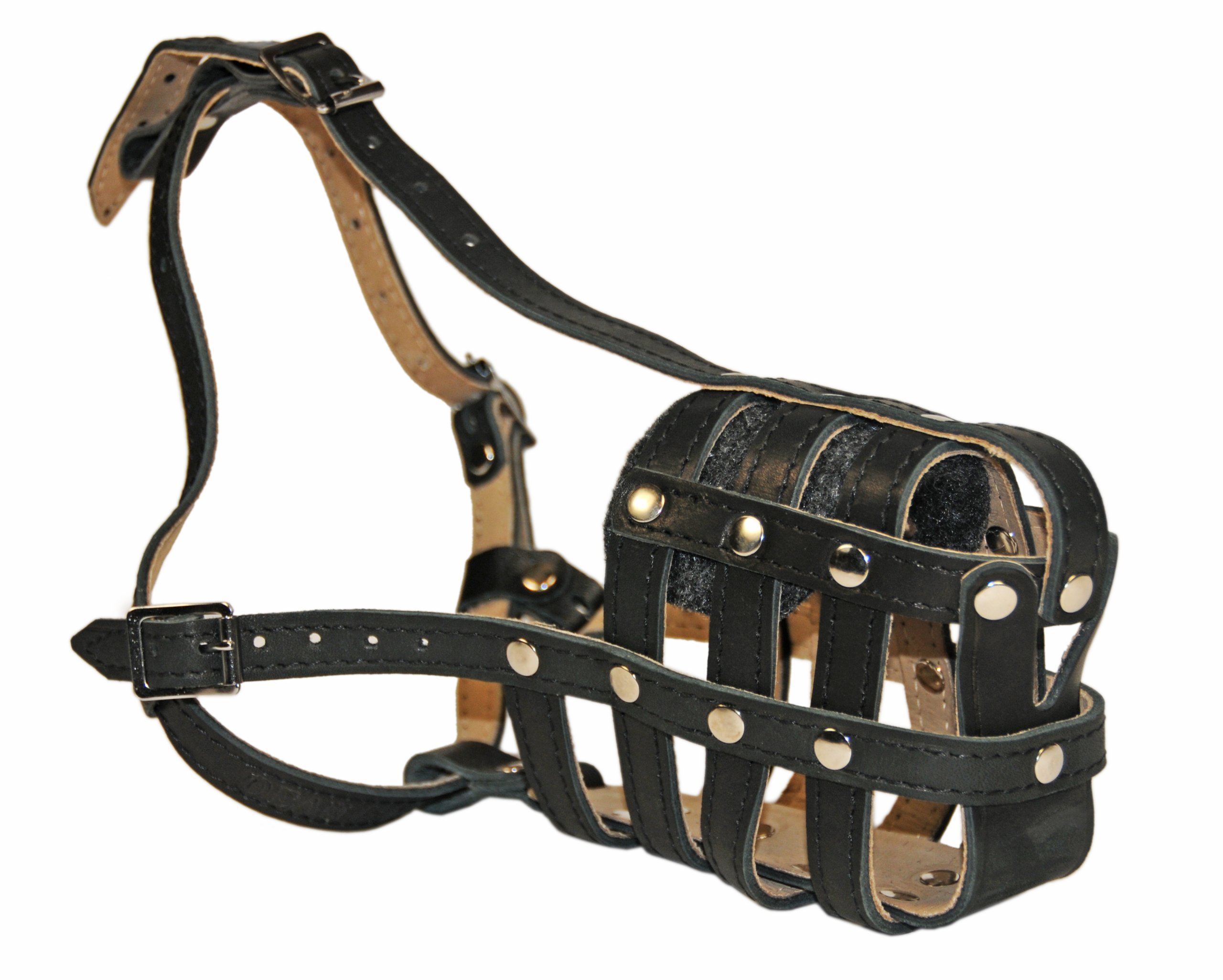 Dean and Tyler Royal Basket Leather Muzzle for Small Doberman - Durable Dog Muzzle for Training, Grooming & Vet Visits - Perfect for Walks, Socialization & Safety Control