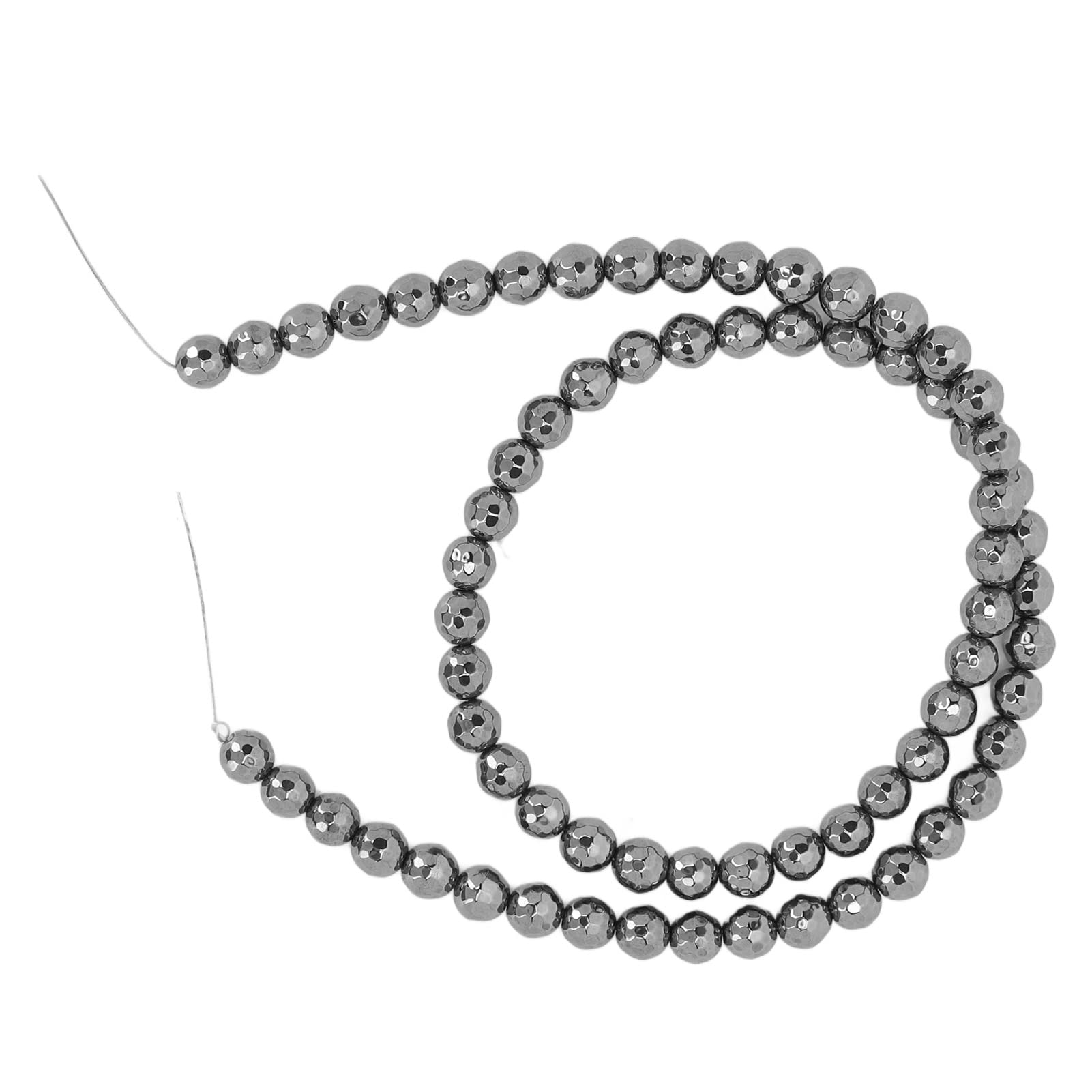 Natural Terahertz Beads for Necklace Making - DIY Energy Beads to Boost Metabolism & Improve Physical Fitness with Essential Trace Elements | Perfect for Wellness Jewelry, Holistic Healing & Spiritual Accessories