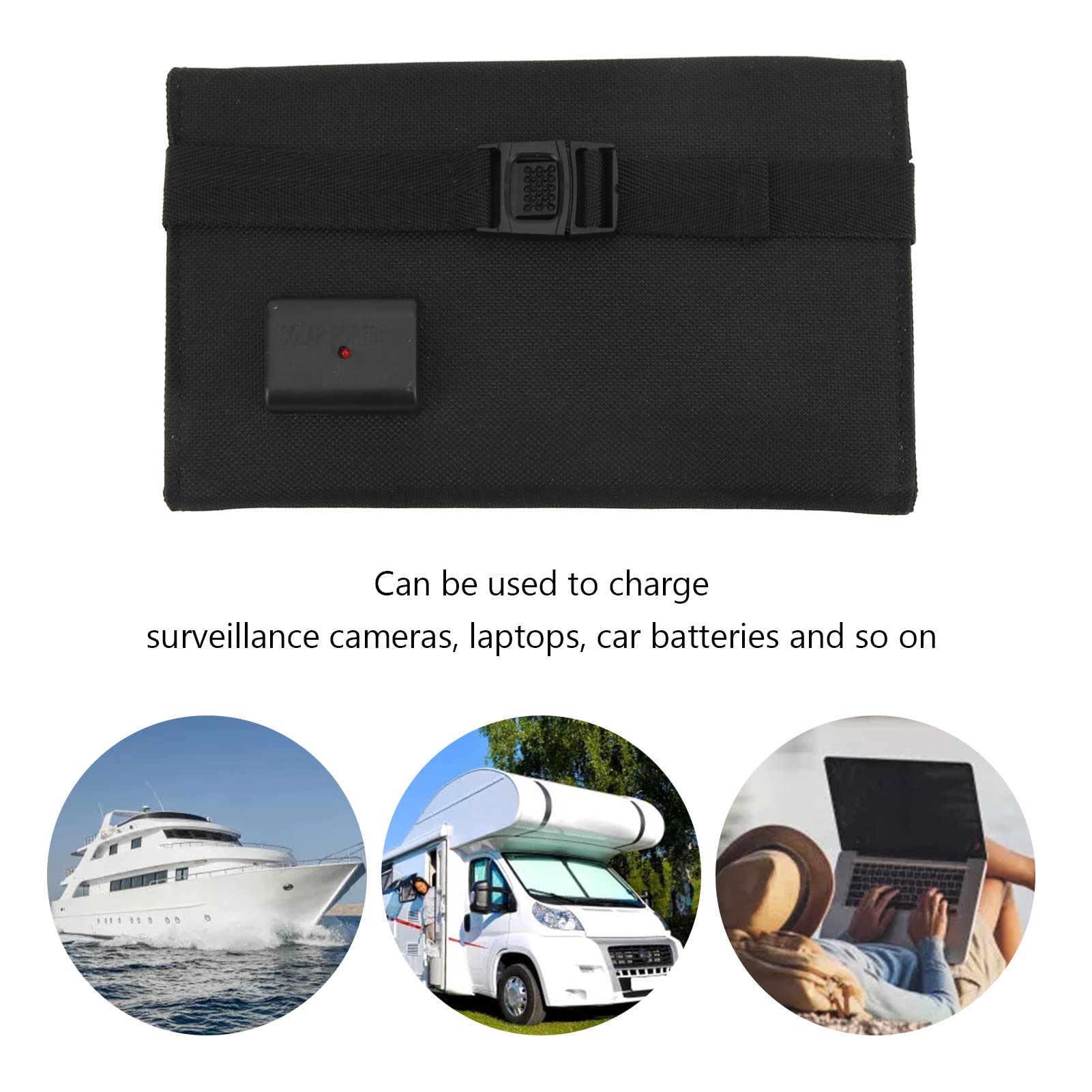 EXCLUZO 100W Monocrystalline Solar Panel Charger - Portable, Foldable & Waterproof for Outdoor Camping, Hiking, RV & Emergency Power Backup