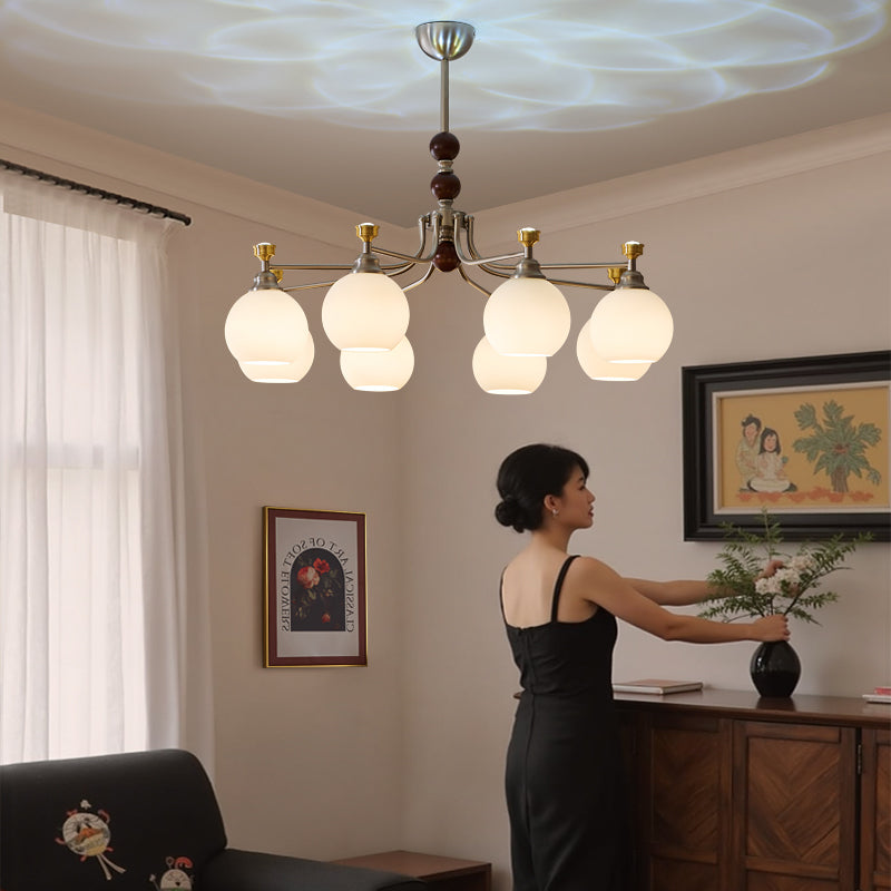 Lucienne Orb Chandelier - Modern Crystal Ceiling Light Fixture for Dining Room, Living Room & Bedroom | Elegant Lighting for Home Decor & Interior Design
