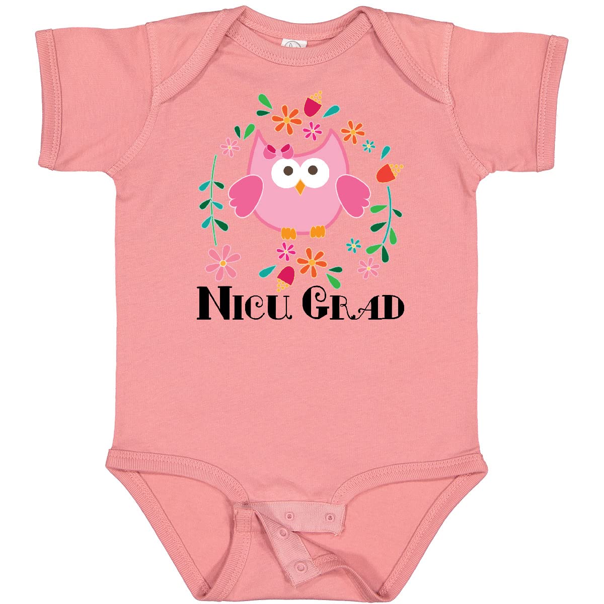 Inktastic NICU Graduate Baby Girl Bodysuit - Soft & Comfortable Newborn Onesie for Preemie & NICU Babies - Perfect for Hospital Photos, Coming Home Outfits & Special Milestones