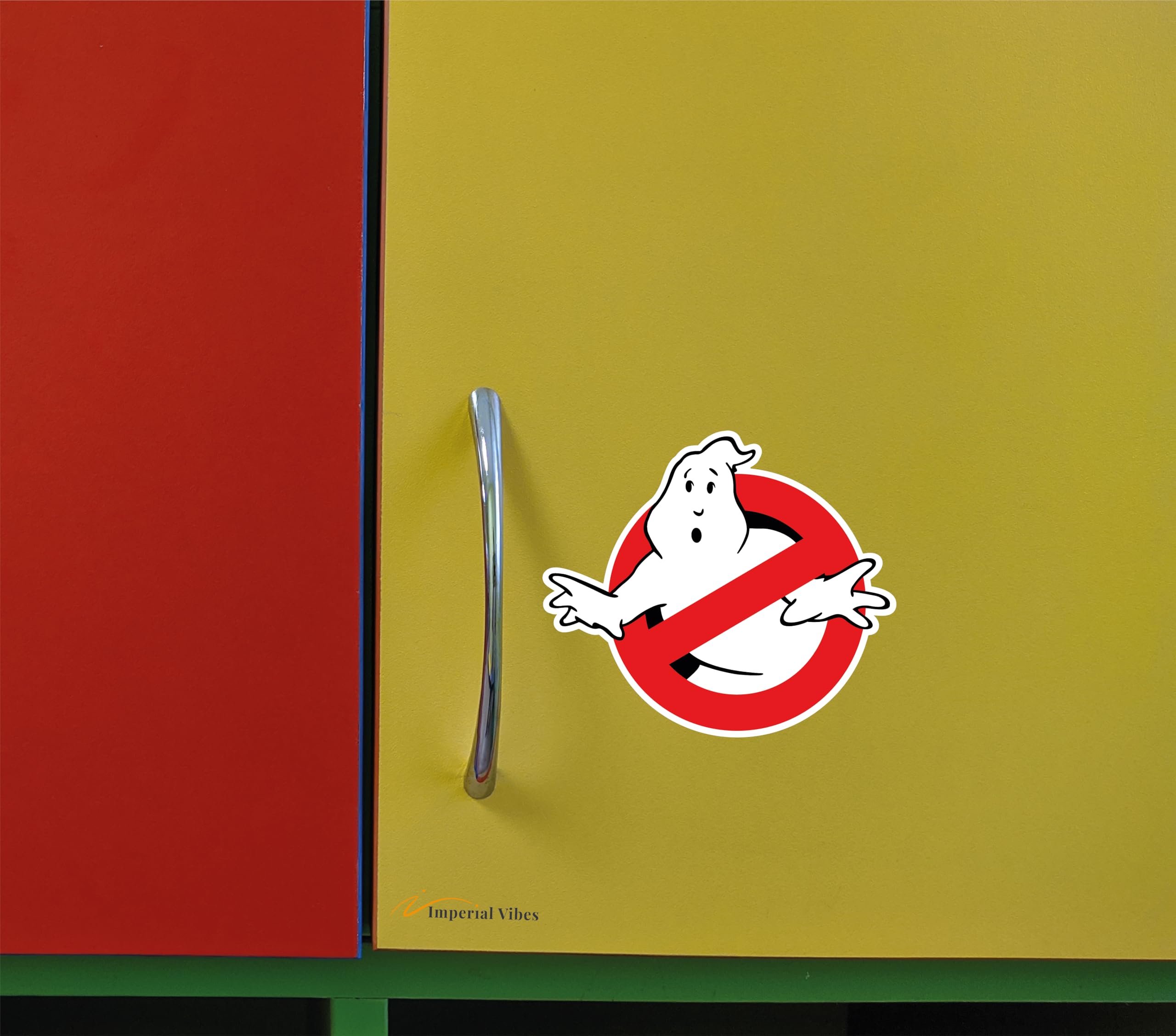 IMPERIAL VIBES - Ghost Busters Vinyl Decal Stickers (Pack of 2) - Waterproof Car, Truck, Van, Laptop & Water Bottle Decals - Removable Indoor/Outdoor Use - Perfect for Halloween Decor, Fan Gifts & Pop Culture Collectors