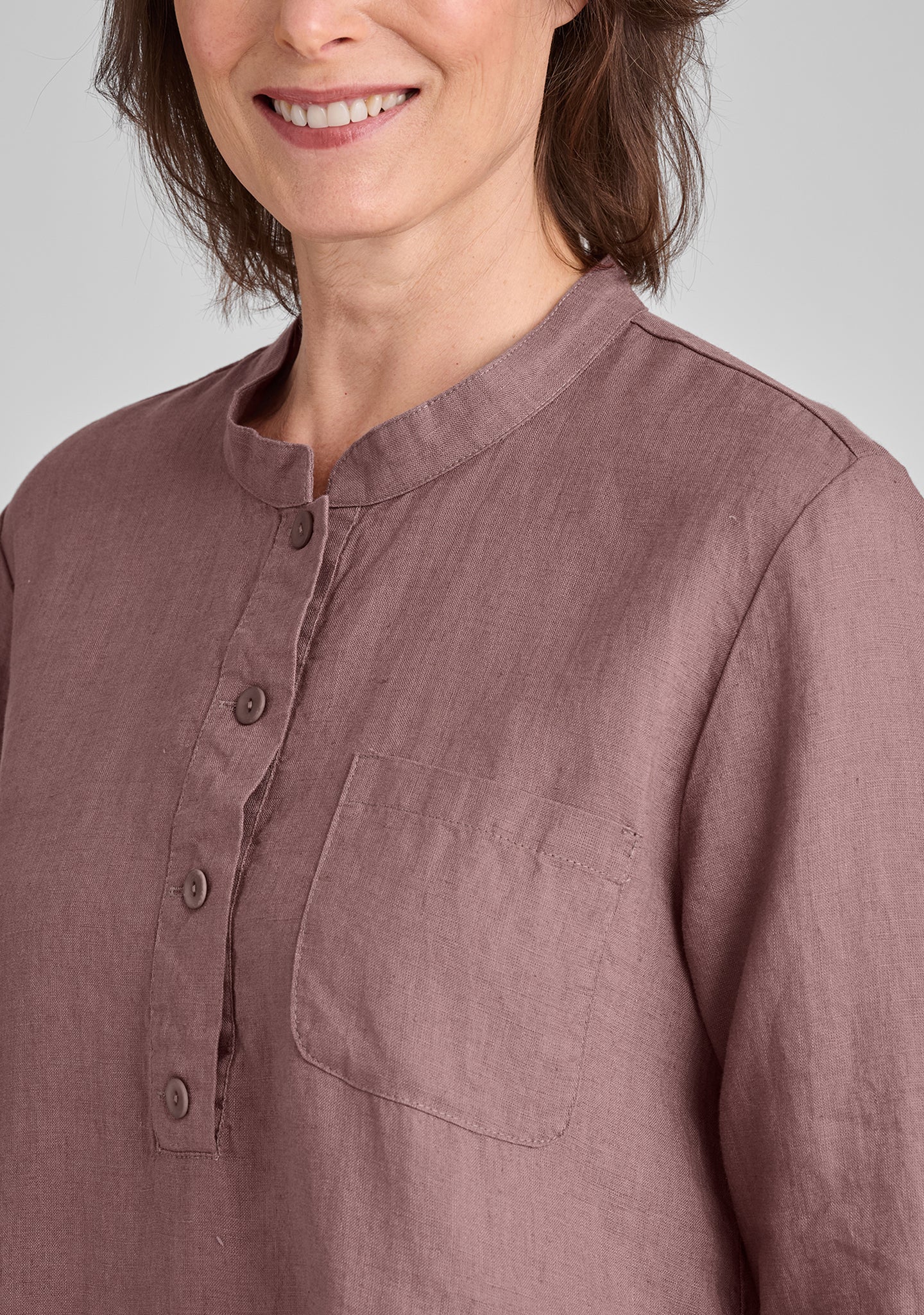 Comfortable Linen Nightshirt Dress for Women - Soft & Breathable Sleepwear - Perfect for Lounge, Travel & Summer Nights - FINAL SALE