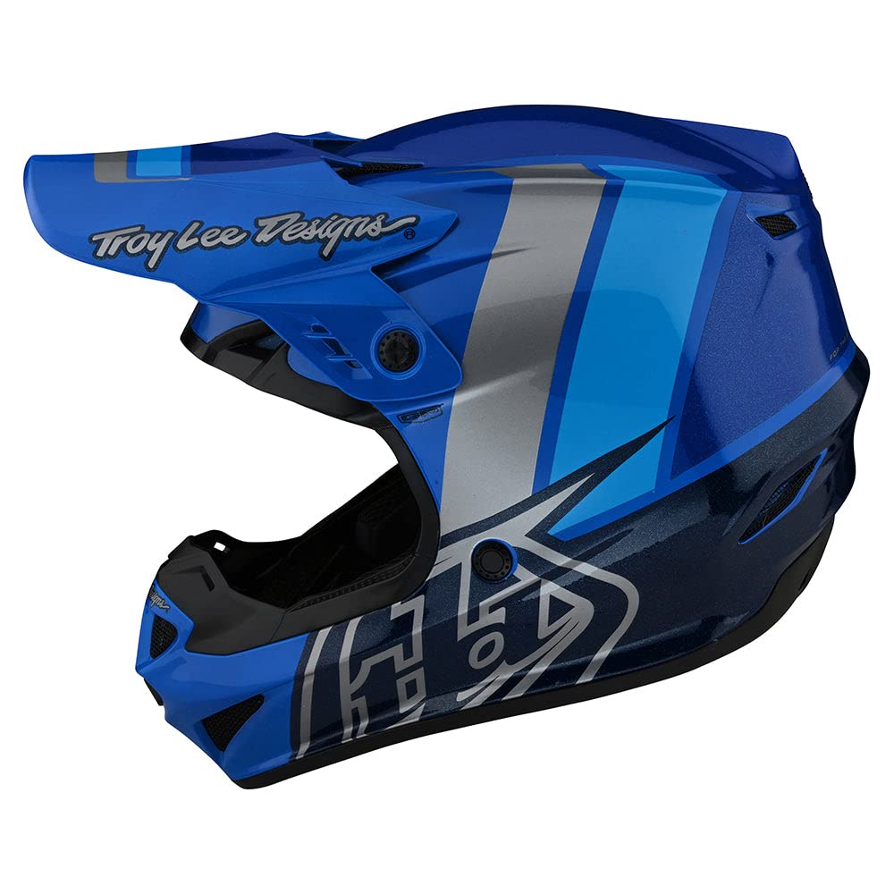 Troy Lee Designs GP Anarchy Adult Offroad Motocross Helmet - Lightweight Ventilated Full Face Dirt Bike & ATV Racing Helmet (NOVA Blue, Large) - Perfect for Motocross, Enduro, ATV & Powersports Riding