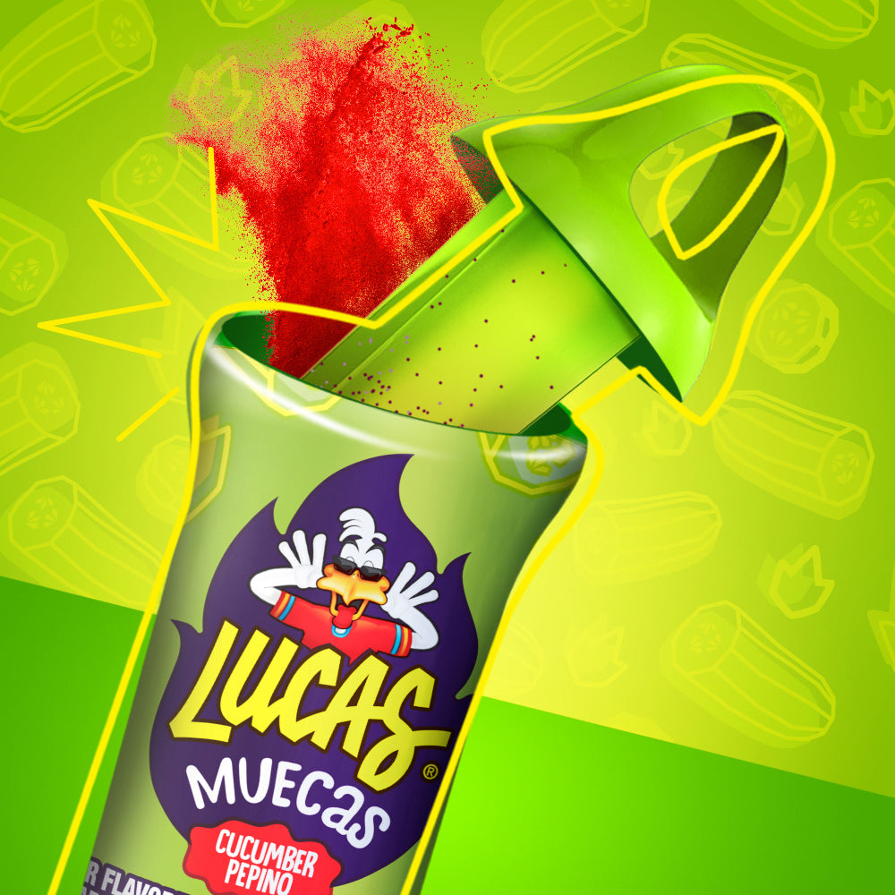 Lucas Muecas Pepino Gummy Candy | 10 Count Box | Perfect for Parties, Snacks & Gifts