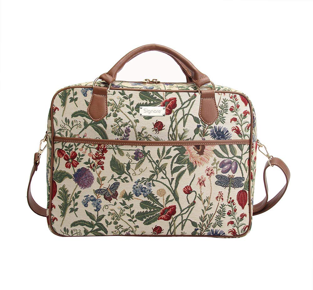 Signare Tapestry Laptop Bag for Women - Stylish Computer Messenger Briefcase for Work, Travel, and Everyday Use