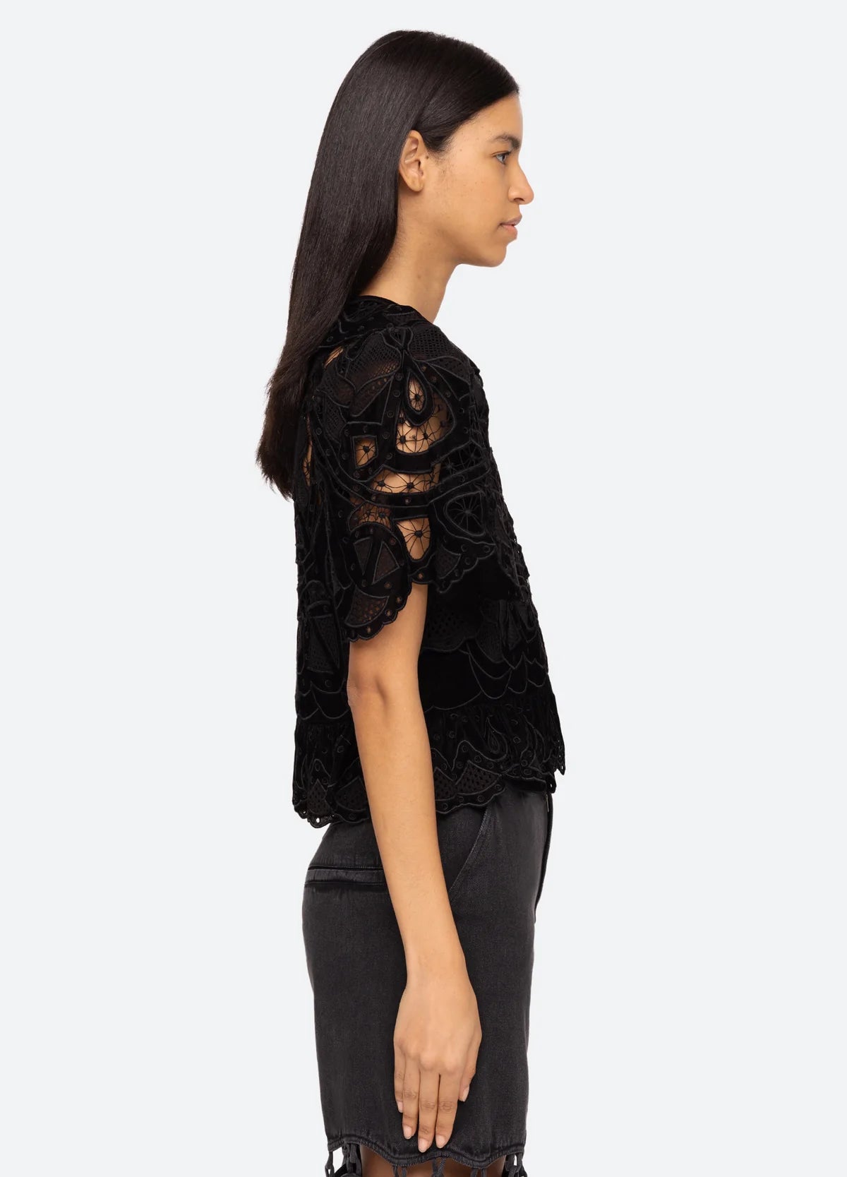 Eliana Women's Short Sleeve Casual T-Shirt - Black | Comfortable & Stylish Top for Everyday Wear, Work, and Outings