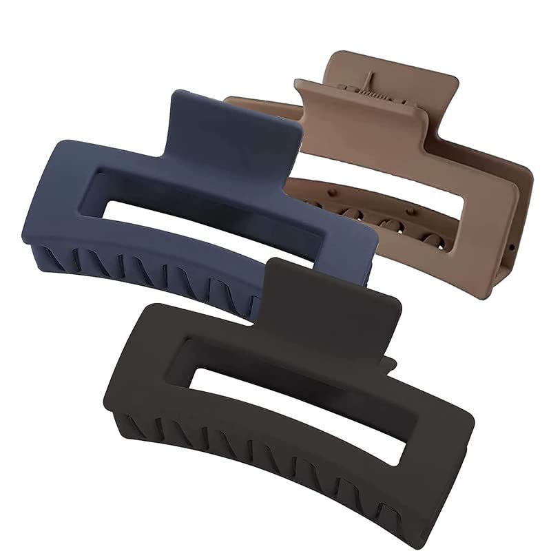 Staila 3-Piece French Hair Claw Clips for Thick Hair - Sturdy & Secure Hair Accessories for Women & Girls - Perfect for Updos, Ponytails & Everyday Hairstyles