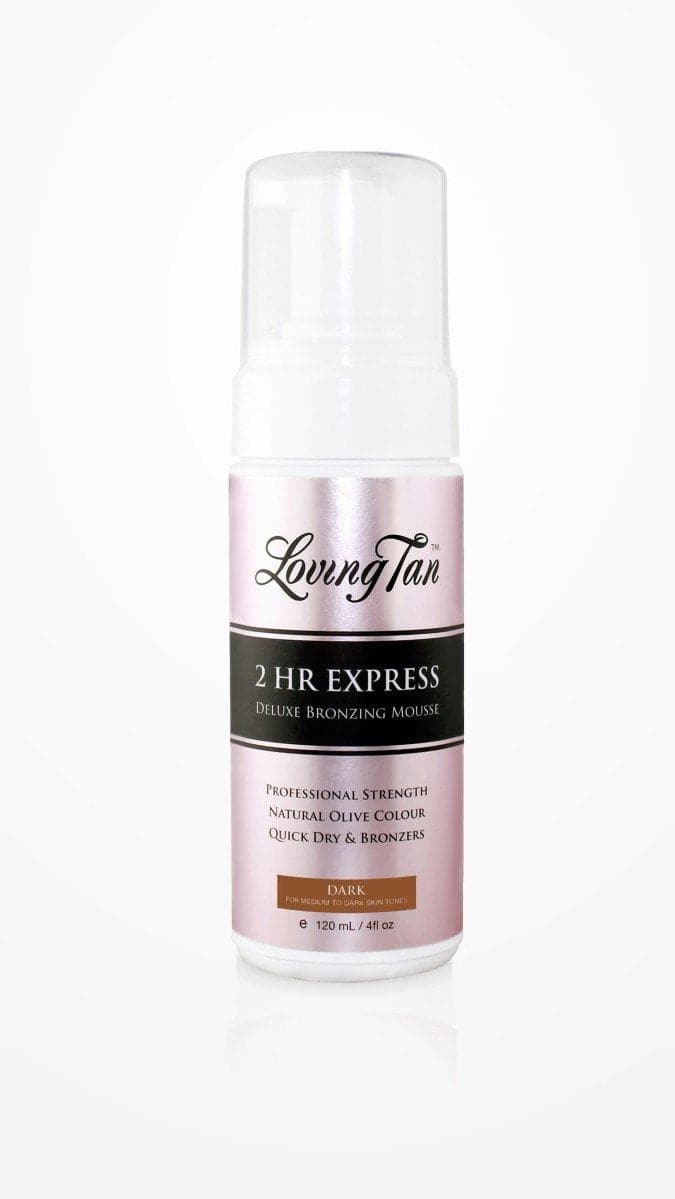 Loving Tan 2 Hour Express Deluxe Bronzing Mousse - Dark Self Tanner for Instant Glow | Perfect for Parties, Vacations & Special Occasions