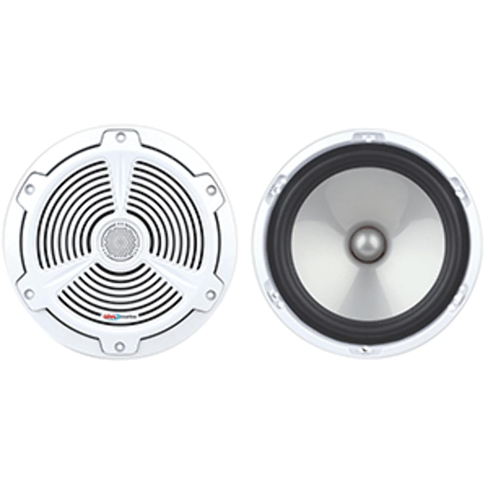BOSS Audio Systems MR752C 7.5 Inch Marine Boat Stereo Speakers - 400W Coaxial 2-Way Full Range 4 Ohm Weatherproof Speakers (Pair) - Perfect for Boats, Yachts & Outdoor Waterproof Audio Systems