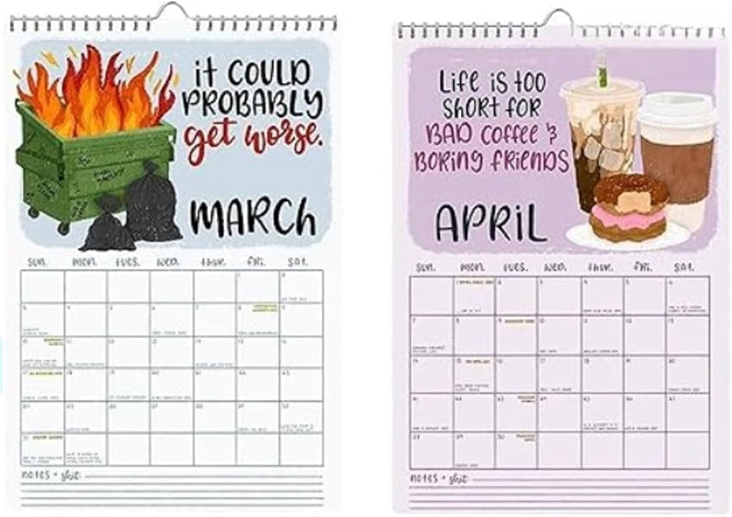 2025 Advent Calendar for Friends - Fun Monthly Hanging Planner with Humorous Gag Gifts | Perfect for Office Decor, Whiteboard Scheduling & Holiday Countdowns