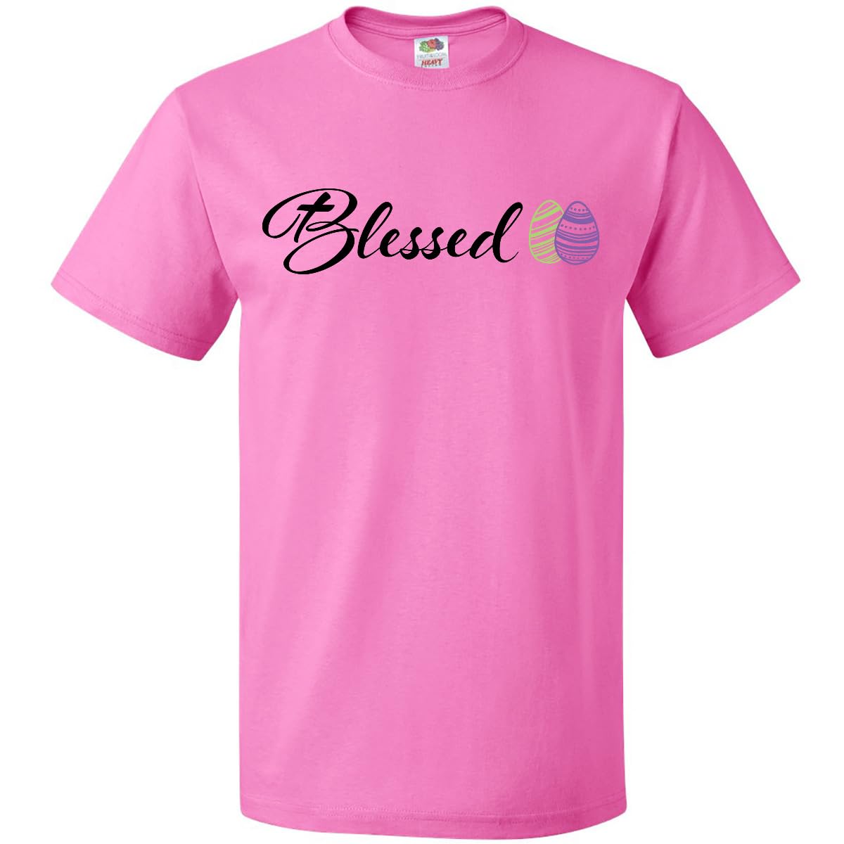 Easter Blessed T-Shirt with Green & Purple Eggs - Holiday Gift