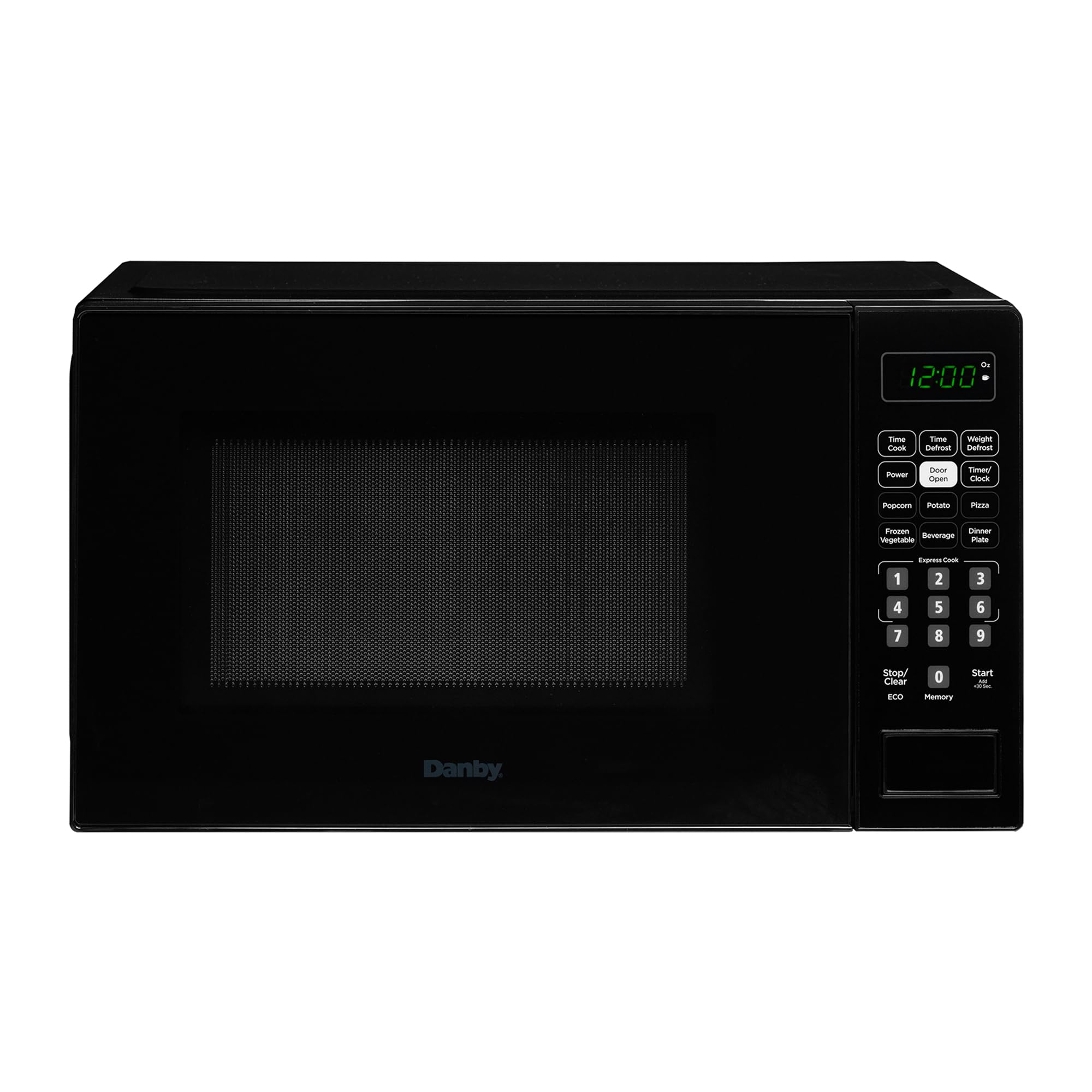 Danby DBMW0721BBB 0.7 cu. ft. Compact Countertop Microwave Oven - Black | Perfect for Small Kitchens, Dorms & Offices | Fast & Even Cooking, Space-Saving Design