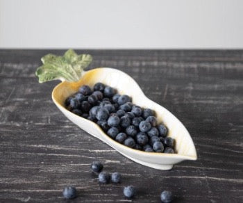 Hand Painted Stoneware Carrot Dish - Ceramic Serving Bowl for Salads, Sides & Decor | Perfect for Farmhouse Kitchens, Thanksgiving Dinner & Rustic Home Decor