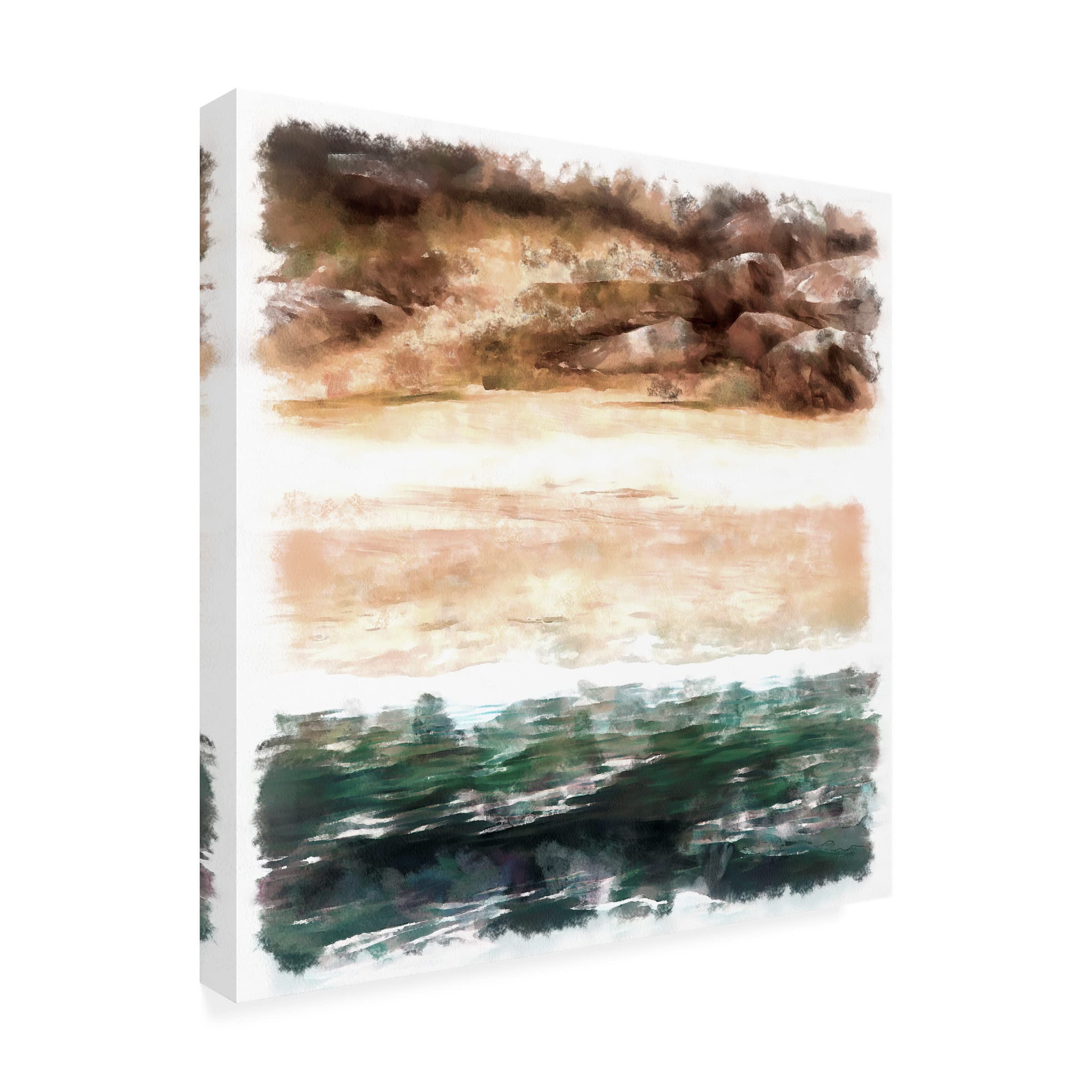 Trademark Fine Art 'Beachside I' Canvas Wall Art by Alonzo Saunders - Perfect for Living Room, Bedroom & Coastal Home Decor