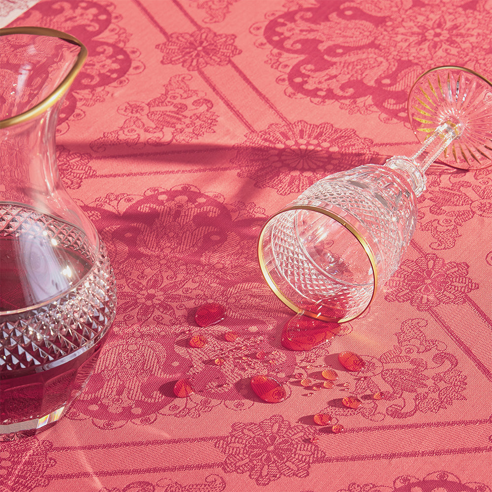 Mille Rosaces Framboise Collection - Elegant Raspberry Floral Design for Home Decor, Wedding, and Party Decorations