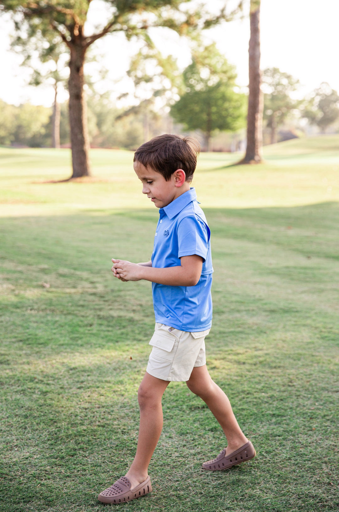 Performance Polo Shirt for Men - Short Sleeve Moisture Wicking Golf & Tennis Shirt - Marina Blue - Perfect for Sports, Work & Casual Wear